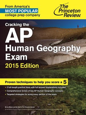 cover image of Cracking the AP Human Geography Exam, 2015 Edition